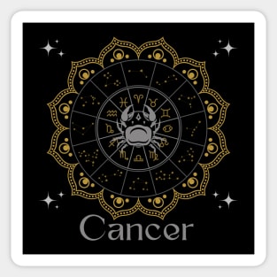 Cancer Zodiac Mandala Sticker